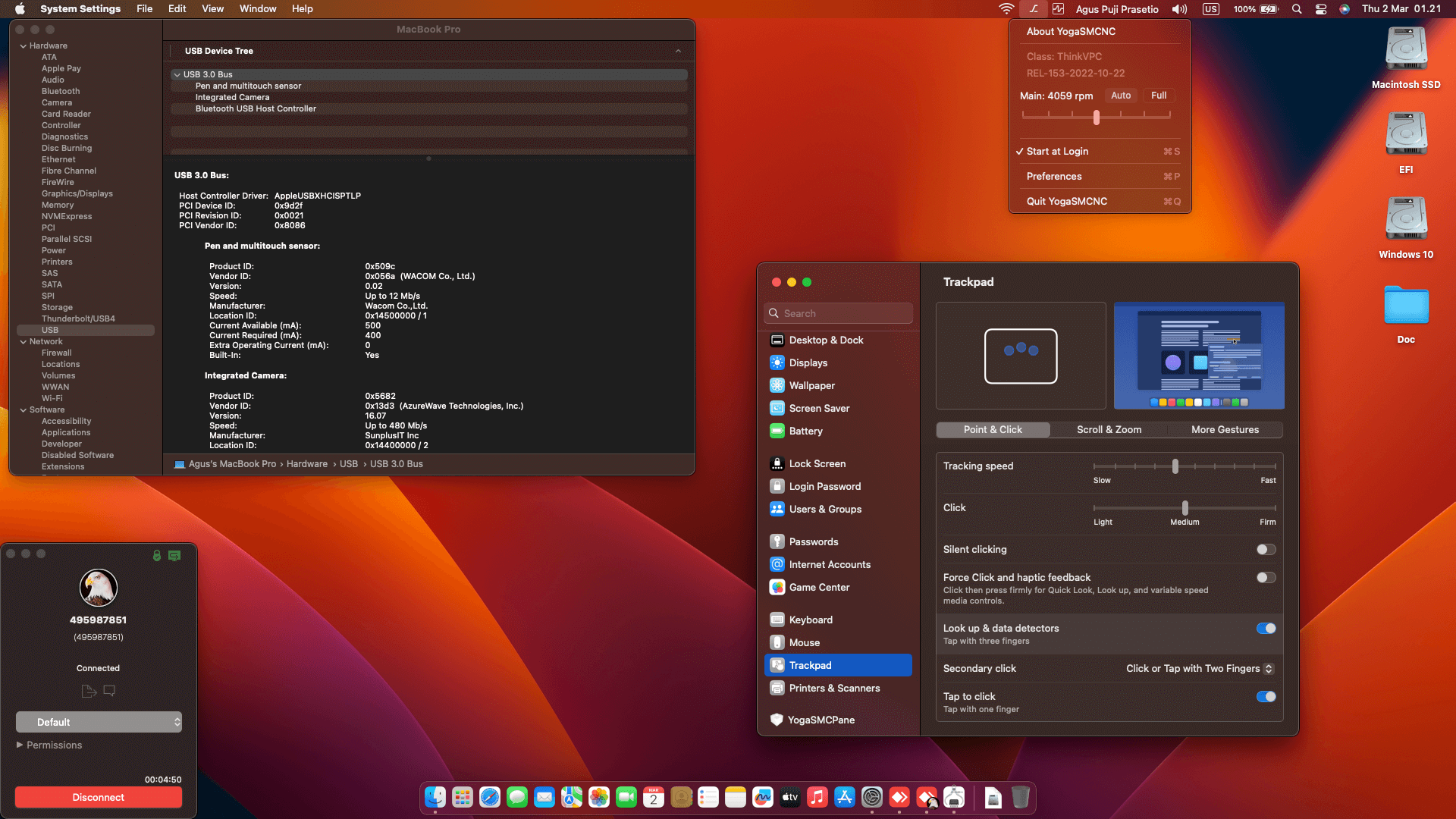 Lenovo Thinkpad Yoga 370 20JJ S0VJ05 [KabyLake   Intel HD 620 + I2C]   OpenCore 3